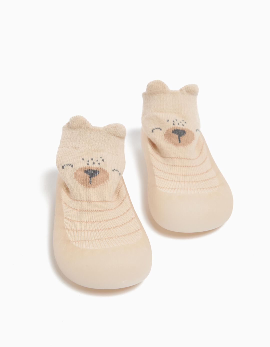 Meias-pantufas, Bebé, Bege