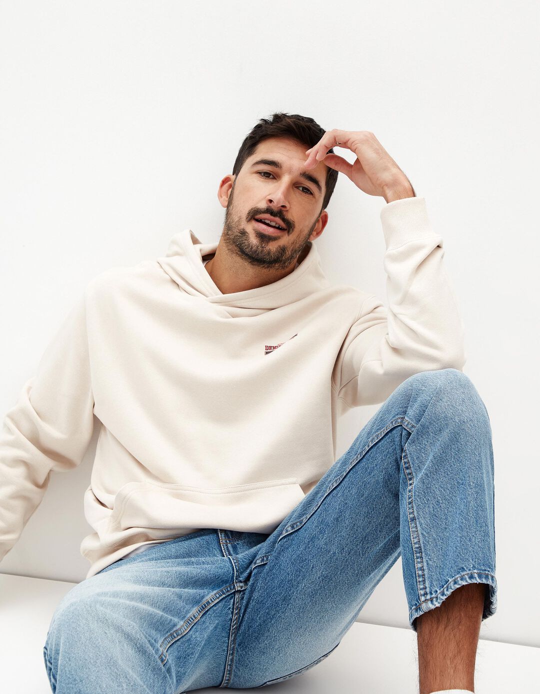 Sweatshirt Capuz, Homem, Cinzento Claro