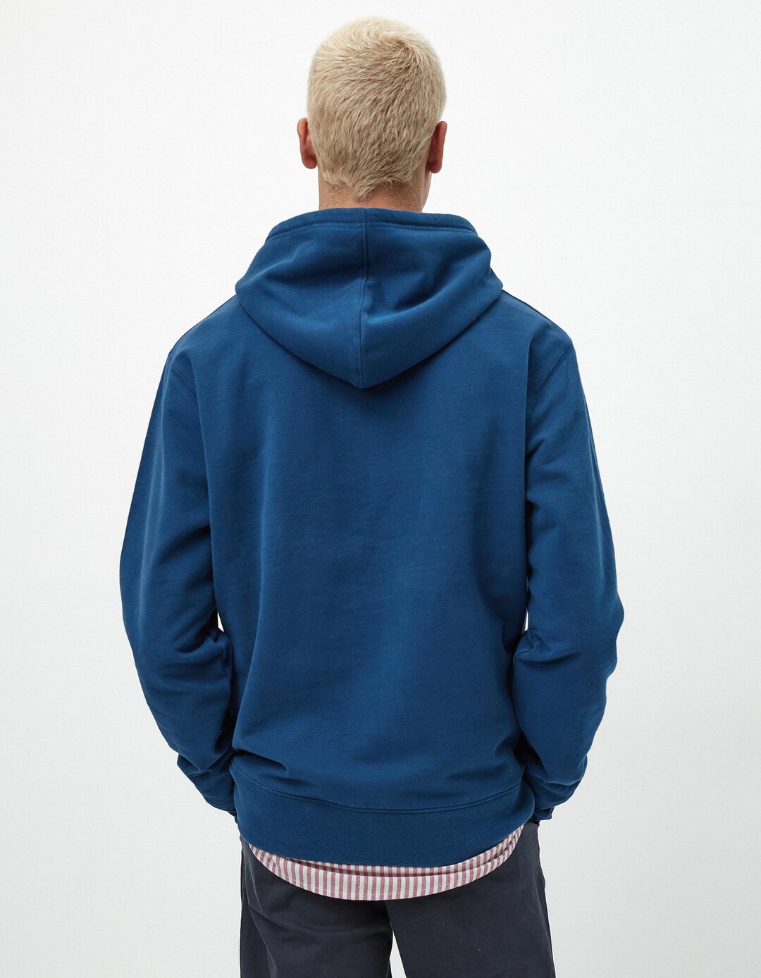 Sweatshirt de Felpa Capuz, Homem, Azul