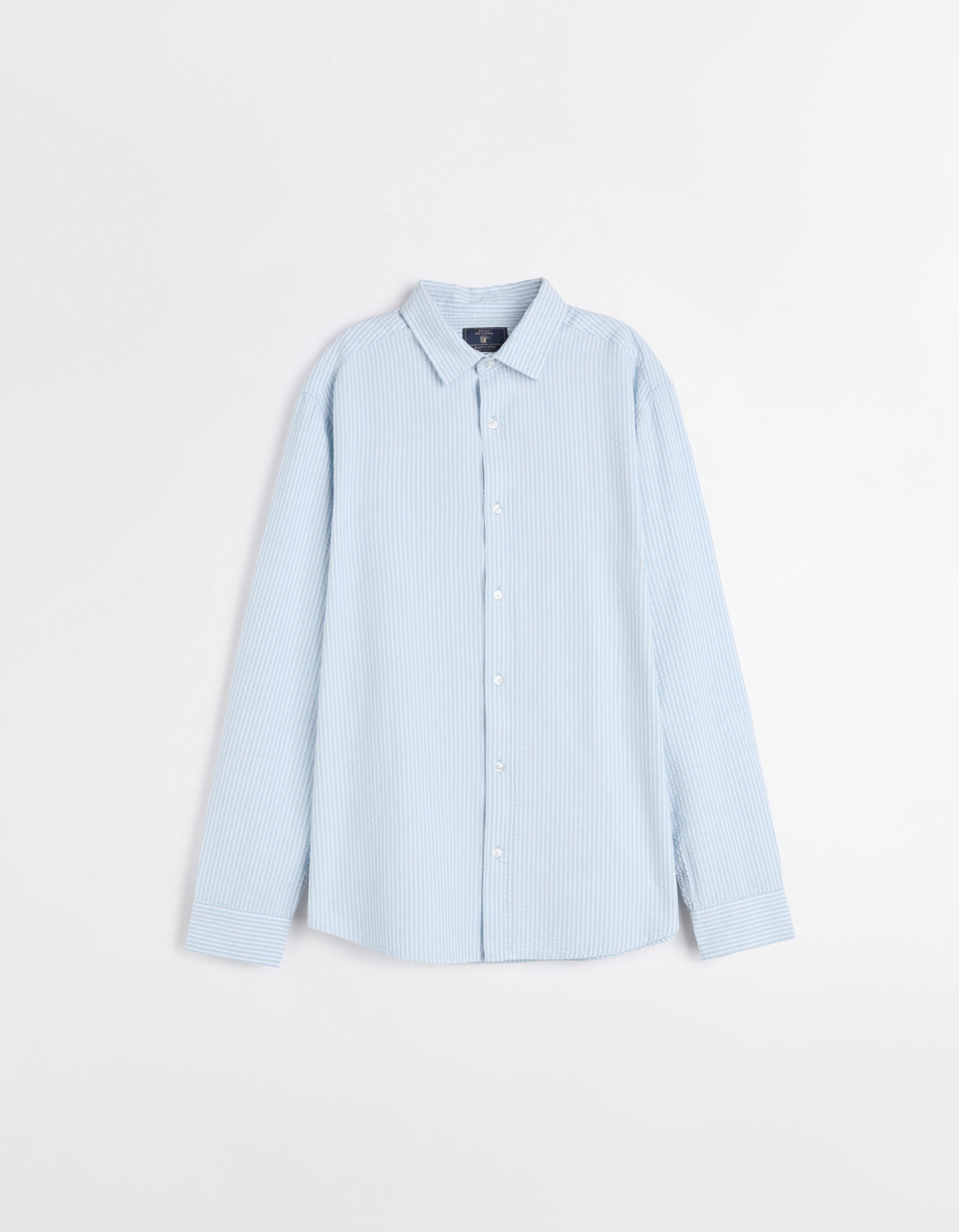 Comprar Online Camisa Riscas, Homem, Azul Claro
