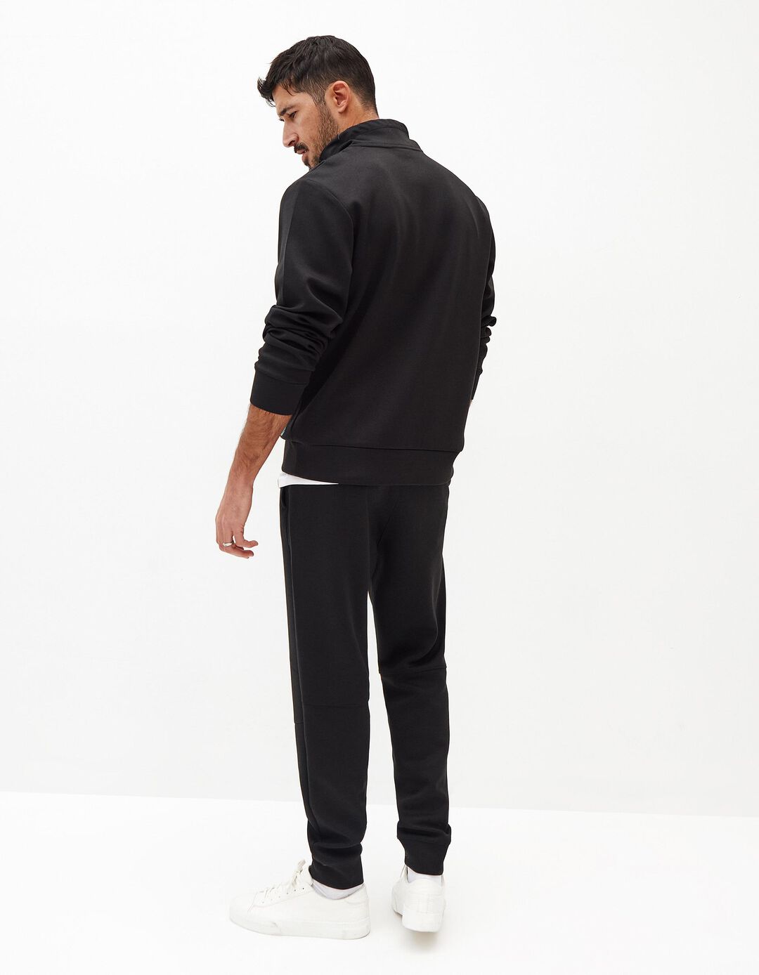 Sweatshirt Fecho de Correr, Homem, Preto