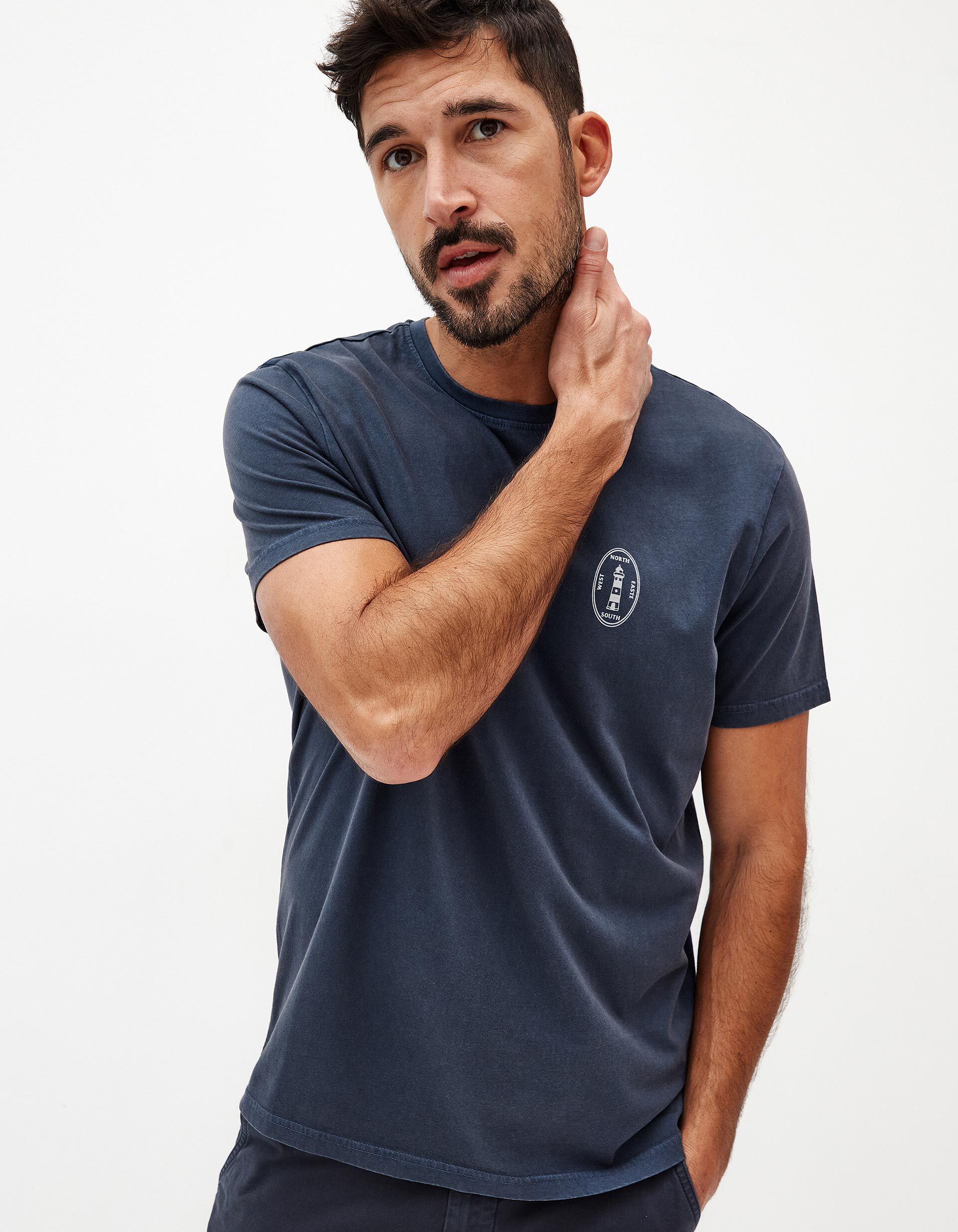 Comprar Online T-shirt, Homem, Azul Escuro