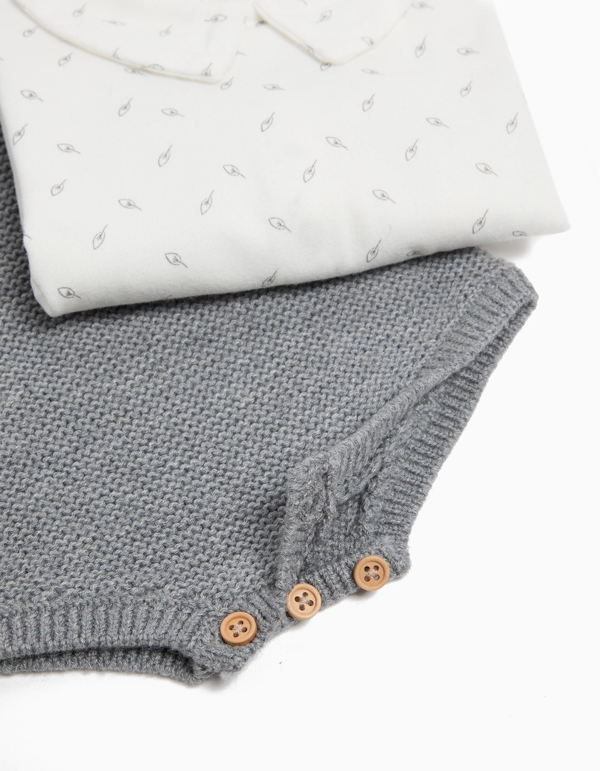 Comprar Online Conjunto, Rec&eacute;m-nascido, Cinzento