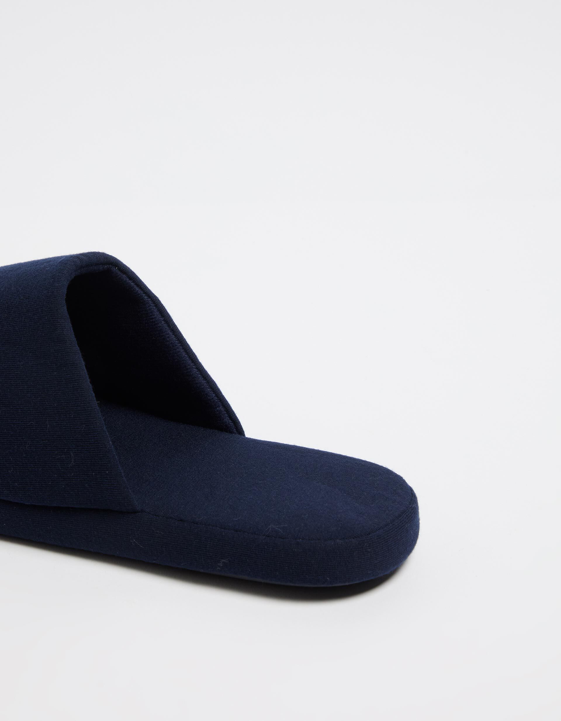 Comprar Online Chinelos de Quarto Jersey, Homem, Azul Escuro