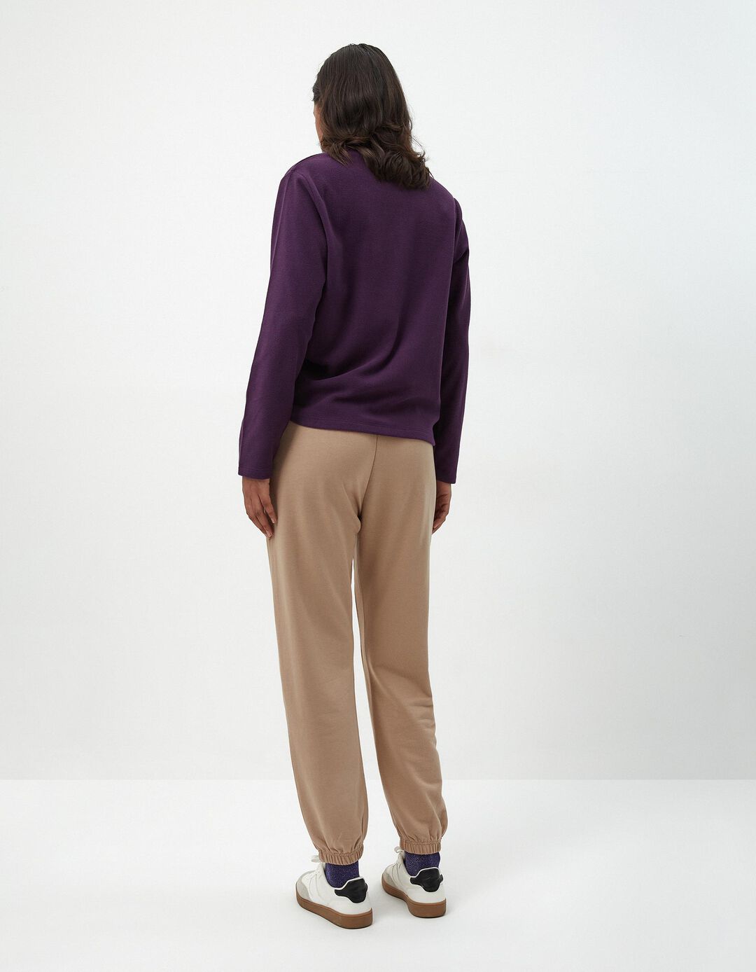 Joggers de Felpa, Mulher, Bege