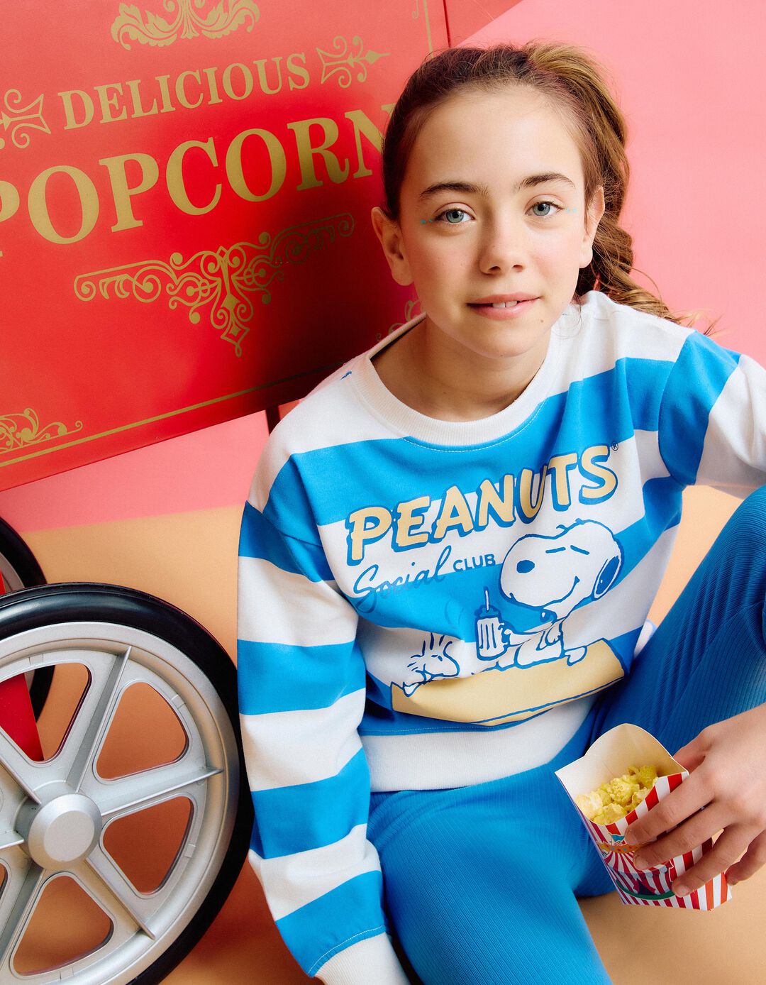 Sweatshirt 'Snoopy', Menina, Azul