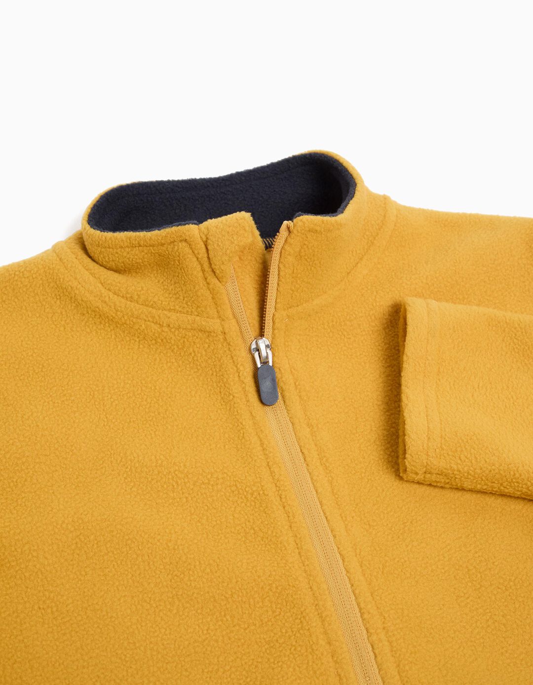 Casaco Polar Fecho de Correr, Menino, Amarelo