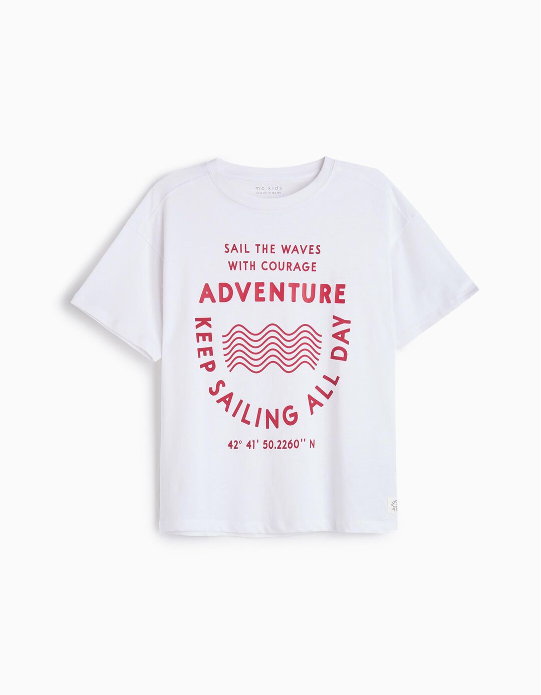 T-shirt Estampado, Menino, Branco