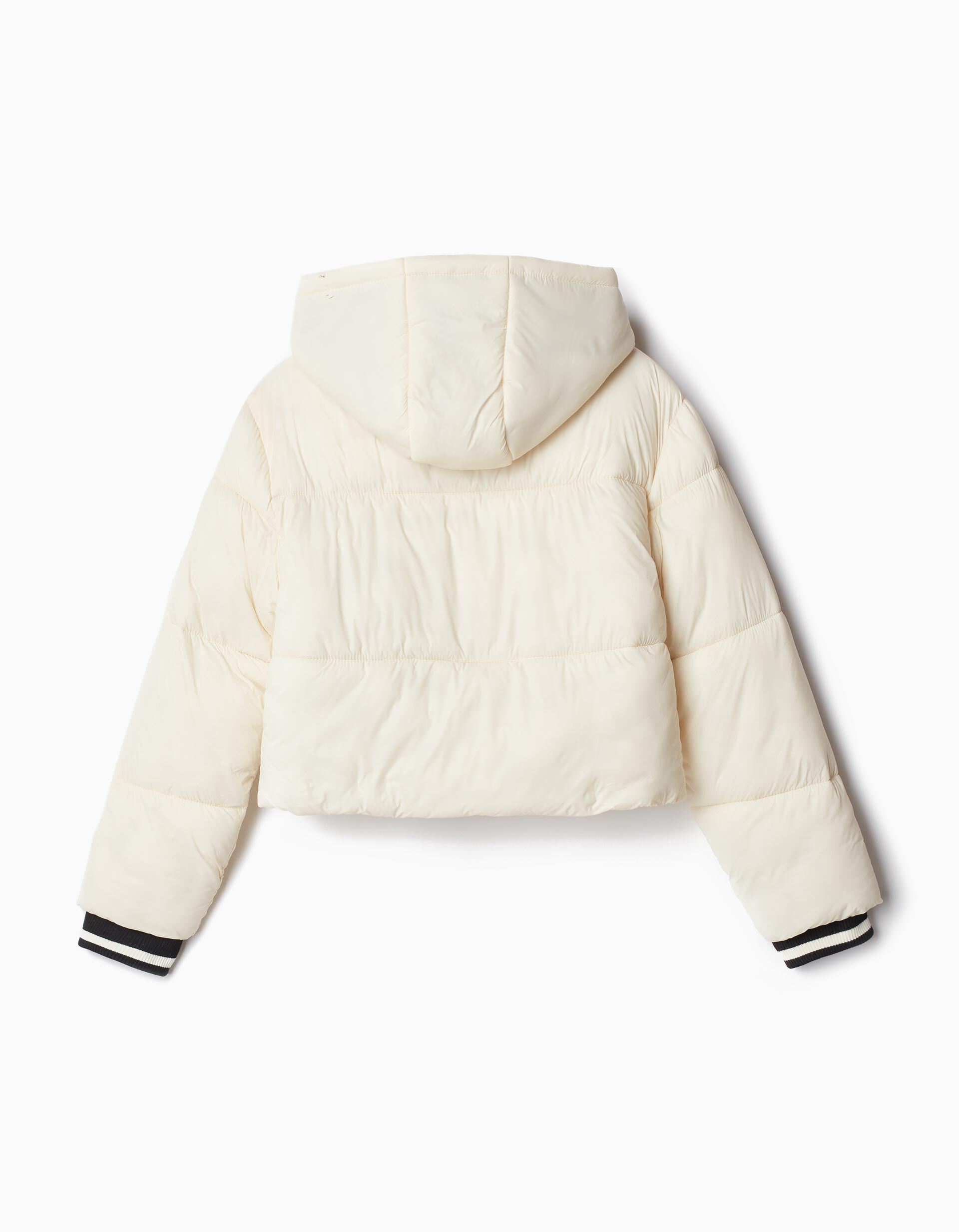 Comprar Online Casaco Acolchoado Capuz, Menina, Branco