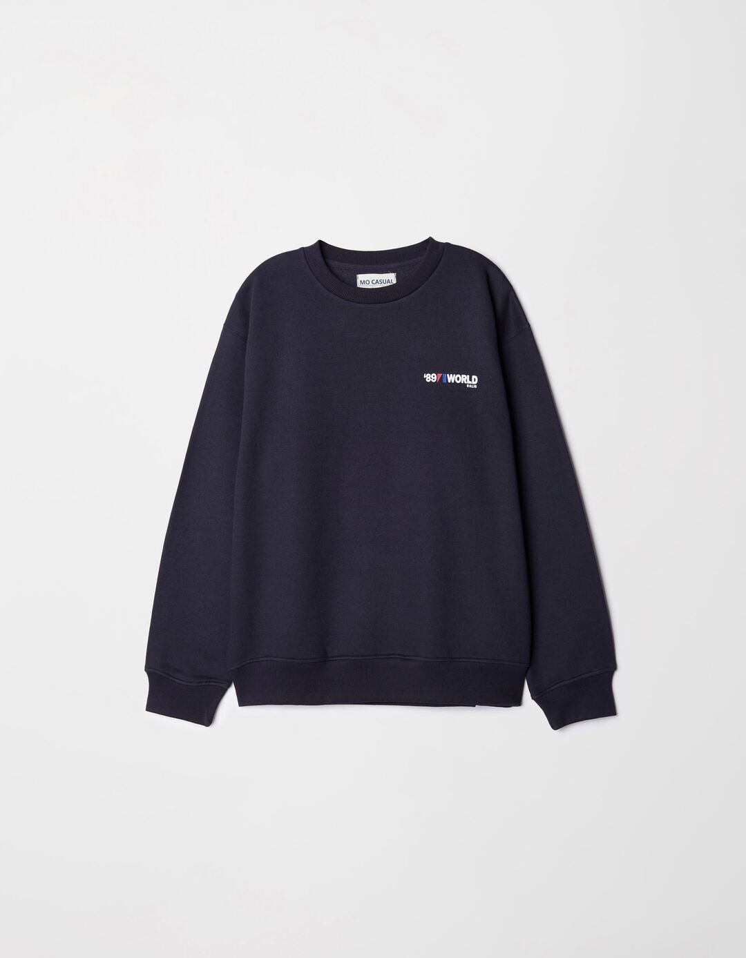 Sweatshirt de Felpa Estampado, Homem, Azul Escuro