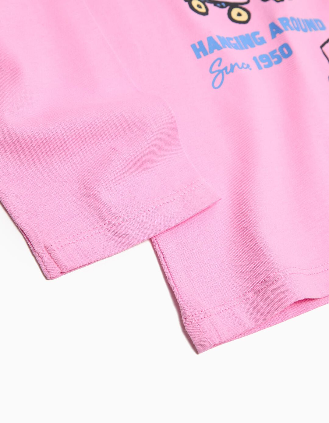 T-shirt de Manga Comprida 'Snoopy', Menina, Rosa