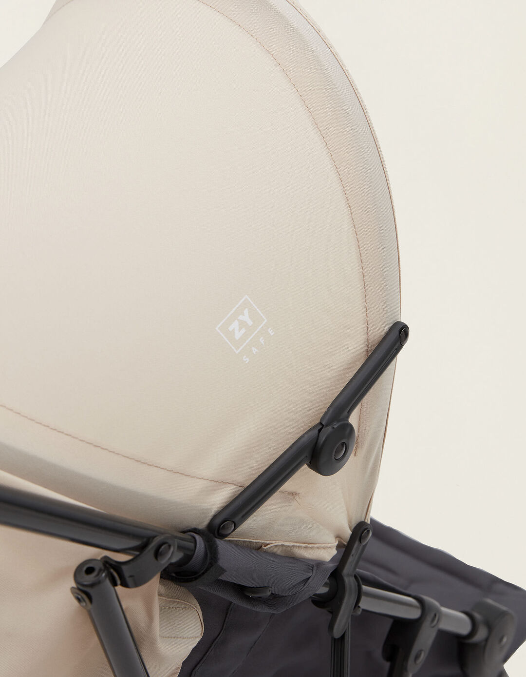 Carrinho Bengala ZY Safe Road Plus, Cinza/Bege