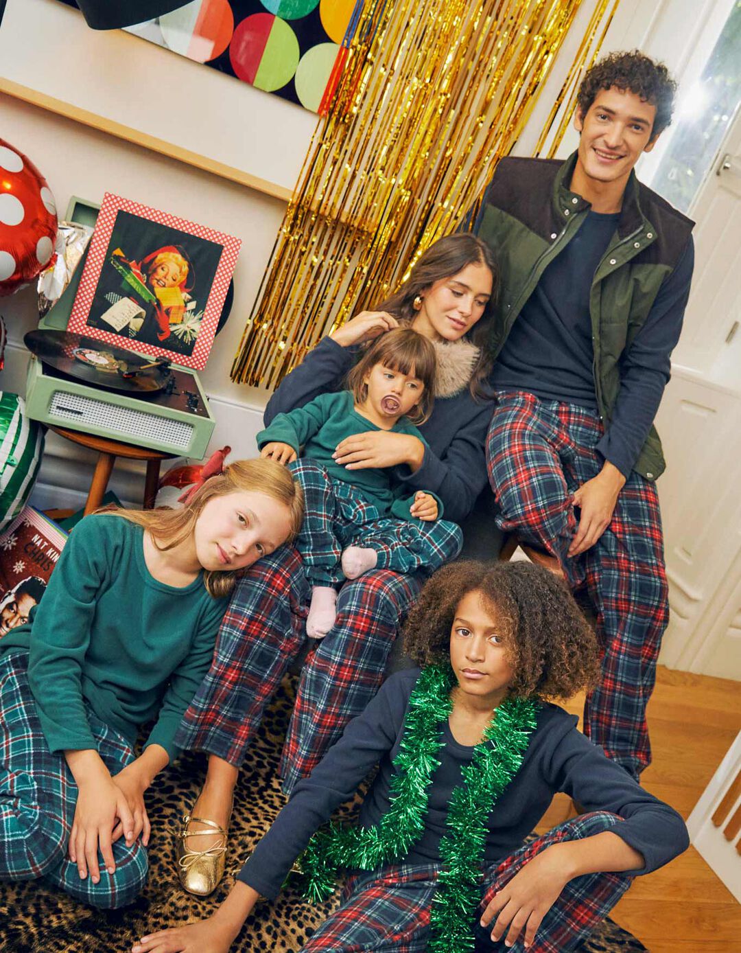 Pijama Polar Natal, Mulher, Azul Escuro