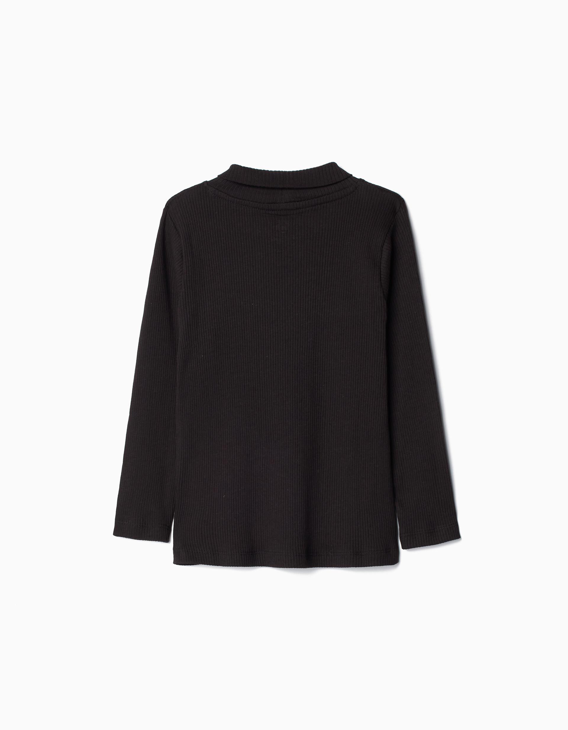 Comprar Online Camisola de Gola Alta, Menina, Preto