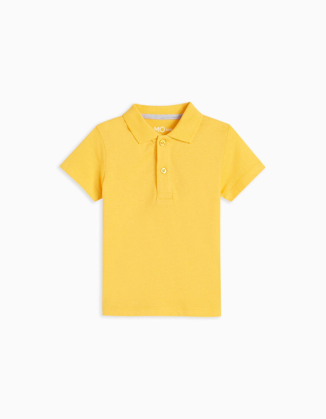 Polo de Manga Curta, Beb&eacute; Menino, Amarelo