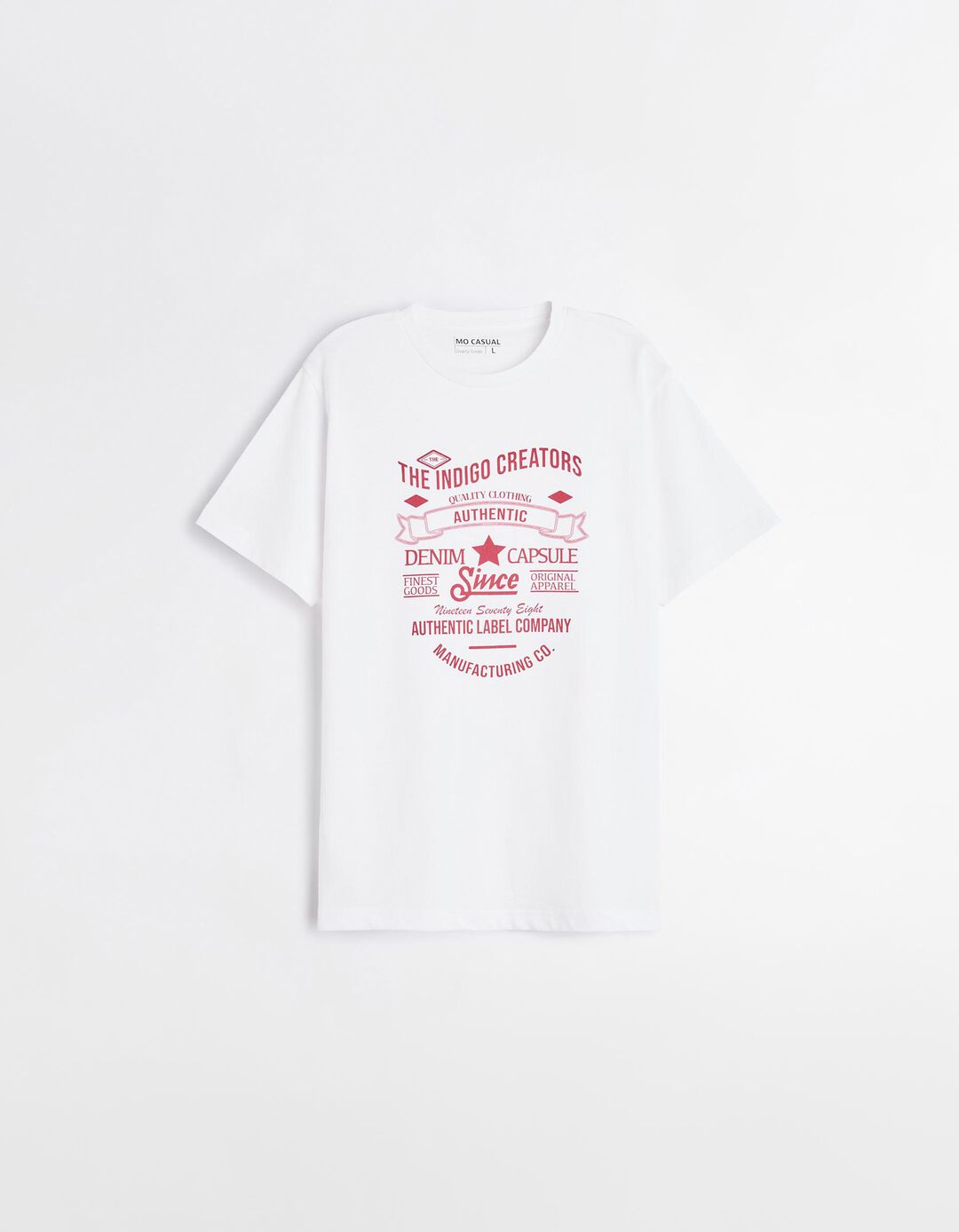 T-shirt Estampado, Homem, Branco