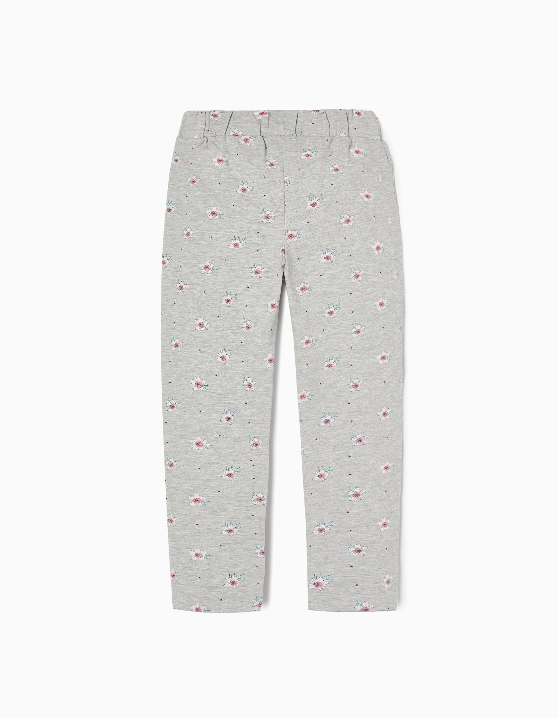 Comprar Online Cal&ccedil;as de Treino Motivo Floral para Menina, Cinza