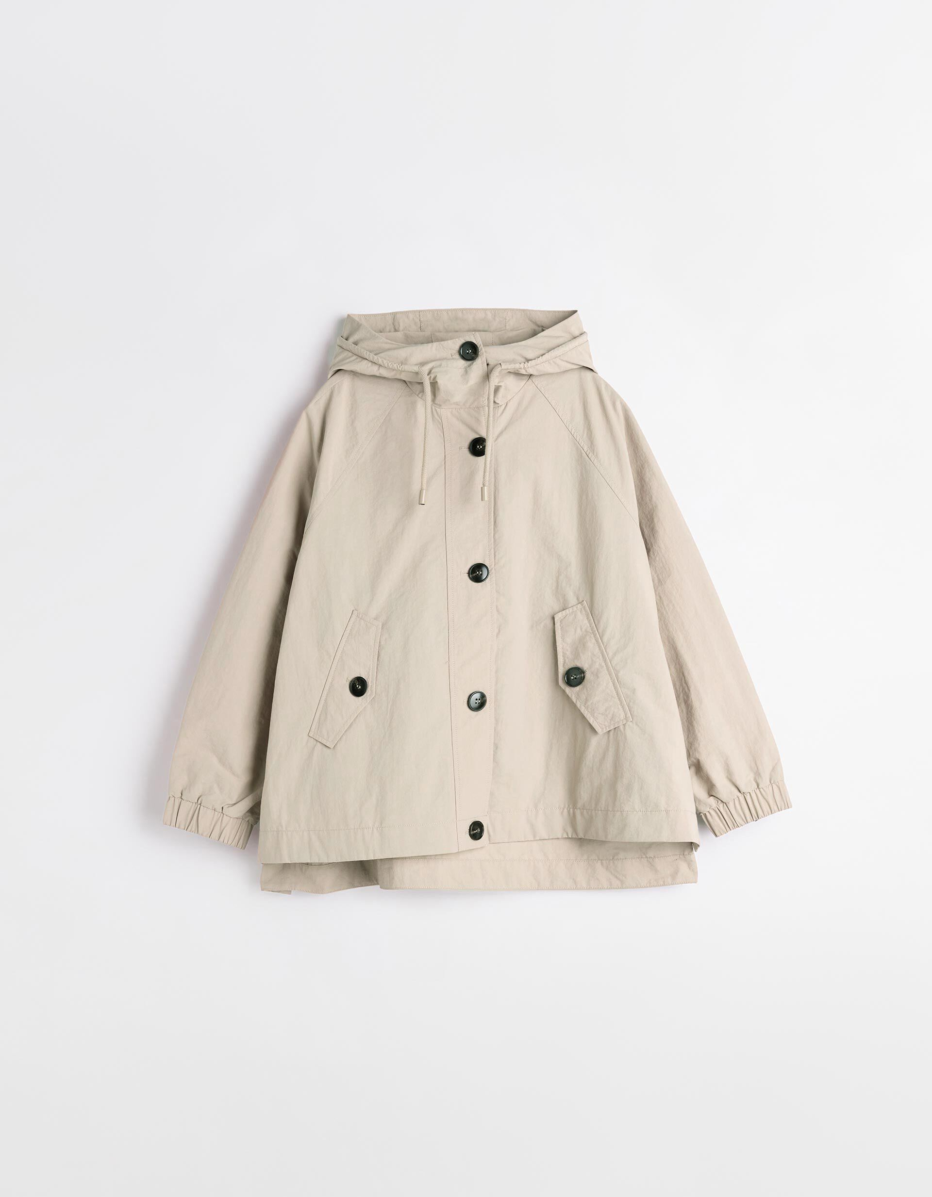 Comprar Online Parka com Bot&otilde;es, Mulher, Bege 