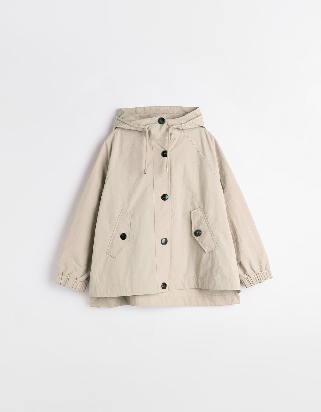 Parka com Botões, Mulher, Bege 