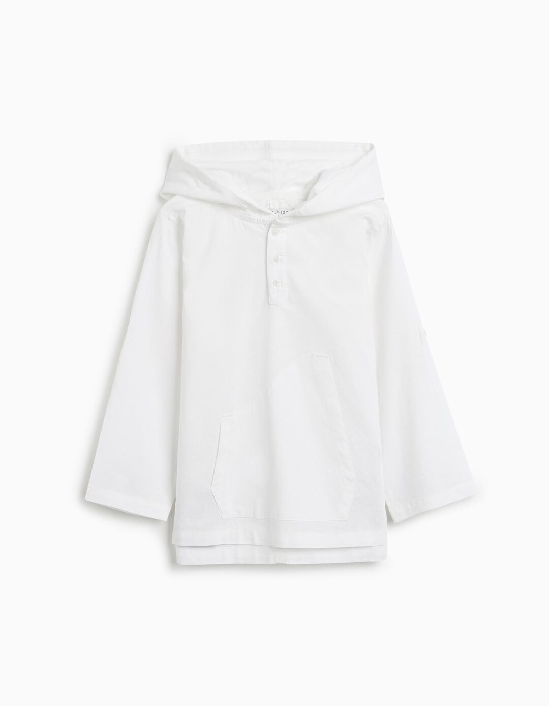 Camisola Capuz, Menino, Branco 