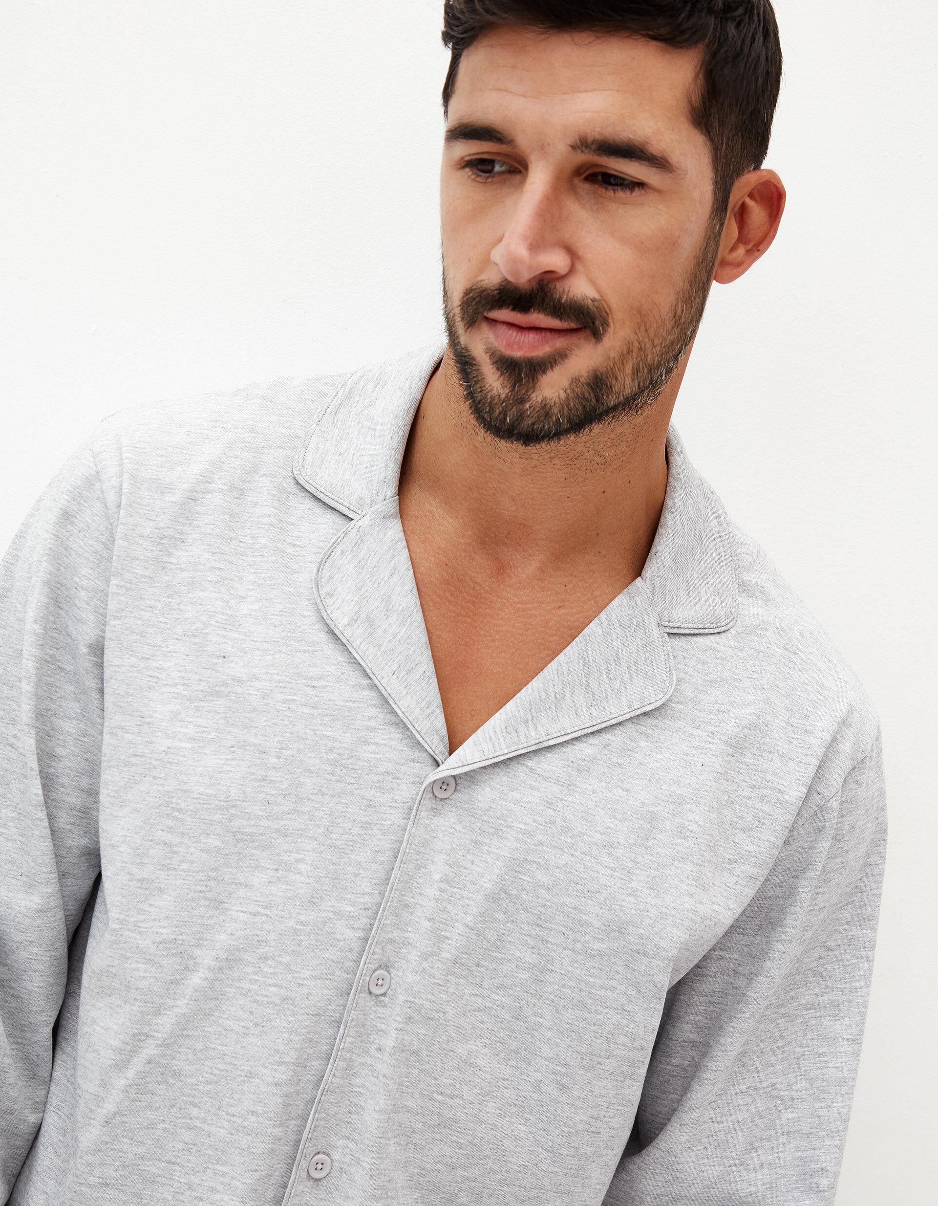 Comprar Online Pijama Jersey, Homem, Cinzento Claro