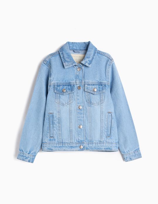 Comprar Online Casaco de Ganga, Menina, Azul Claro
