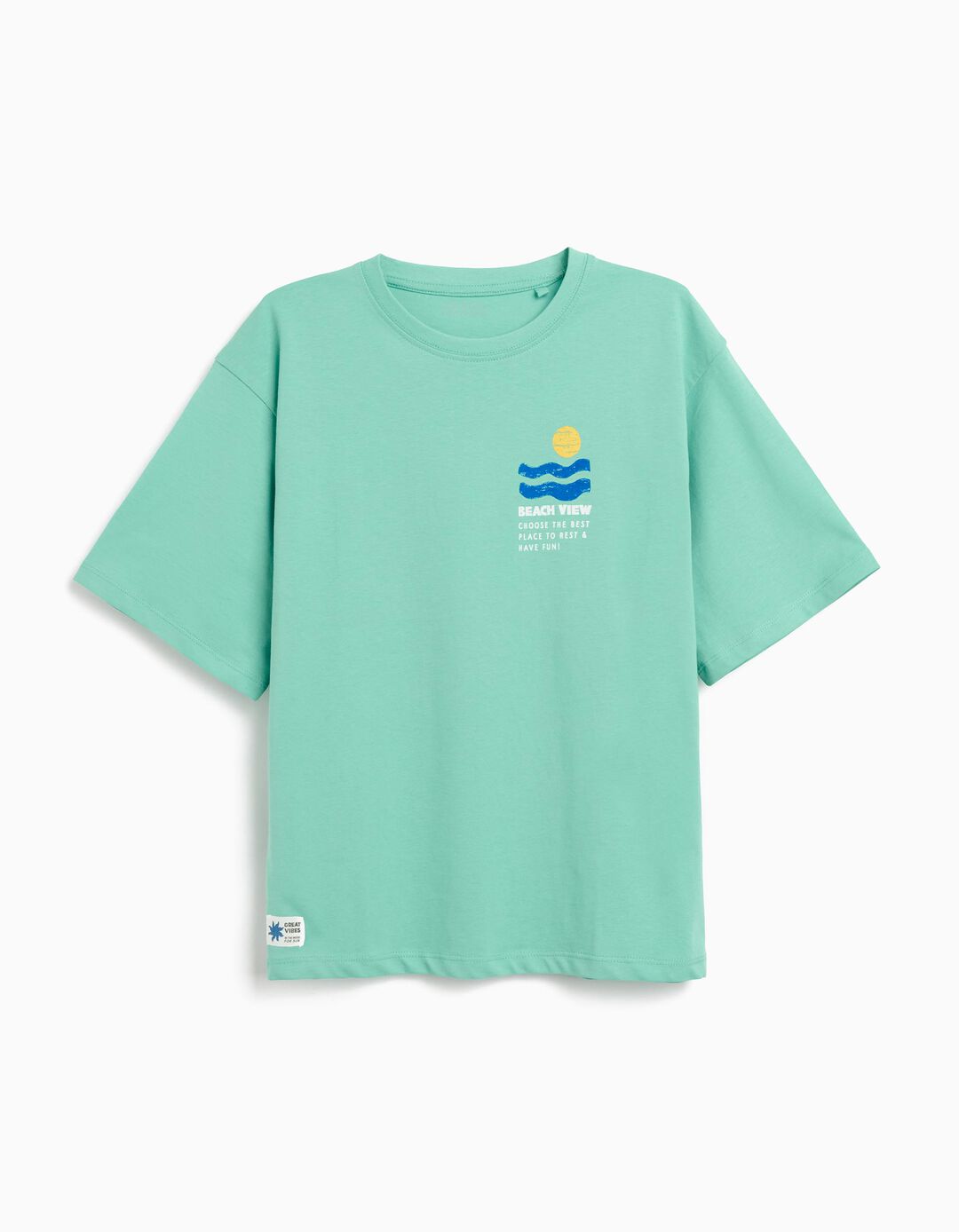 T-shirt, Menino, Verde Claro 