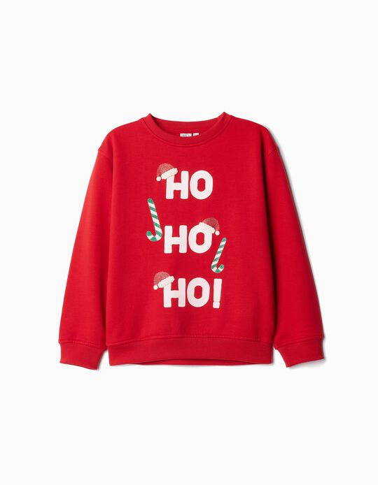 Comprar Online Sweatshirt de Felpa Natal, Menina, Vermelho