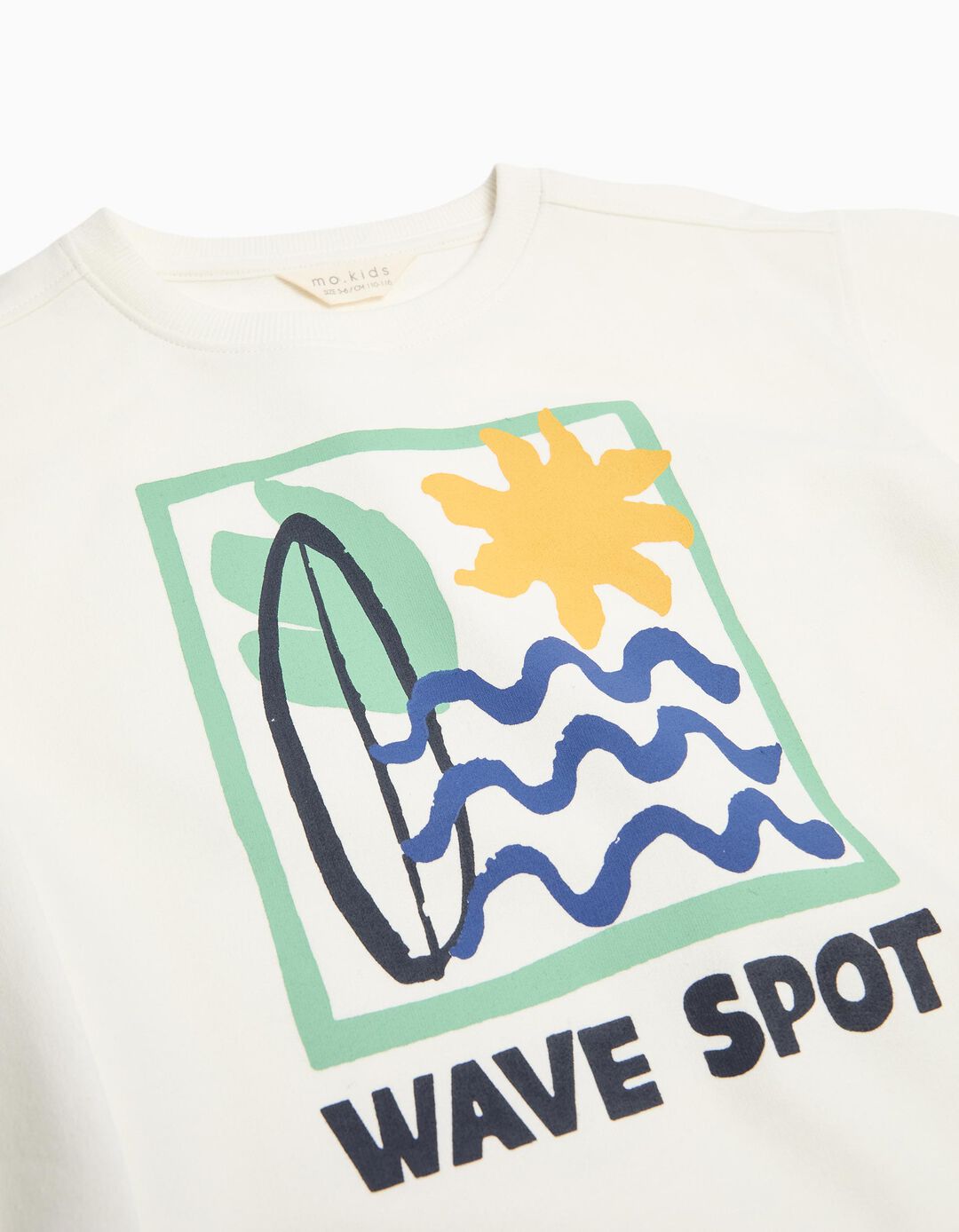 Sweatshirt de Felpa Estampado, Menino, Branco