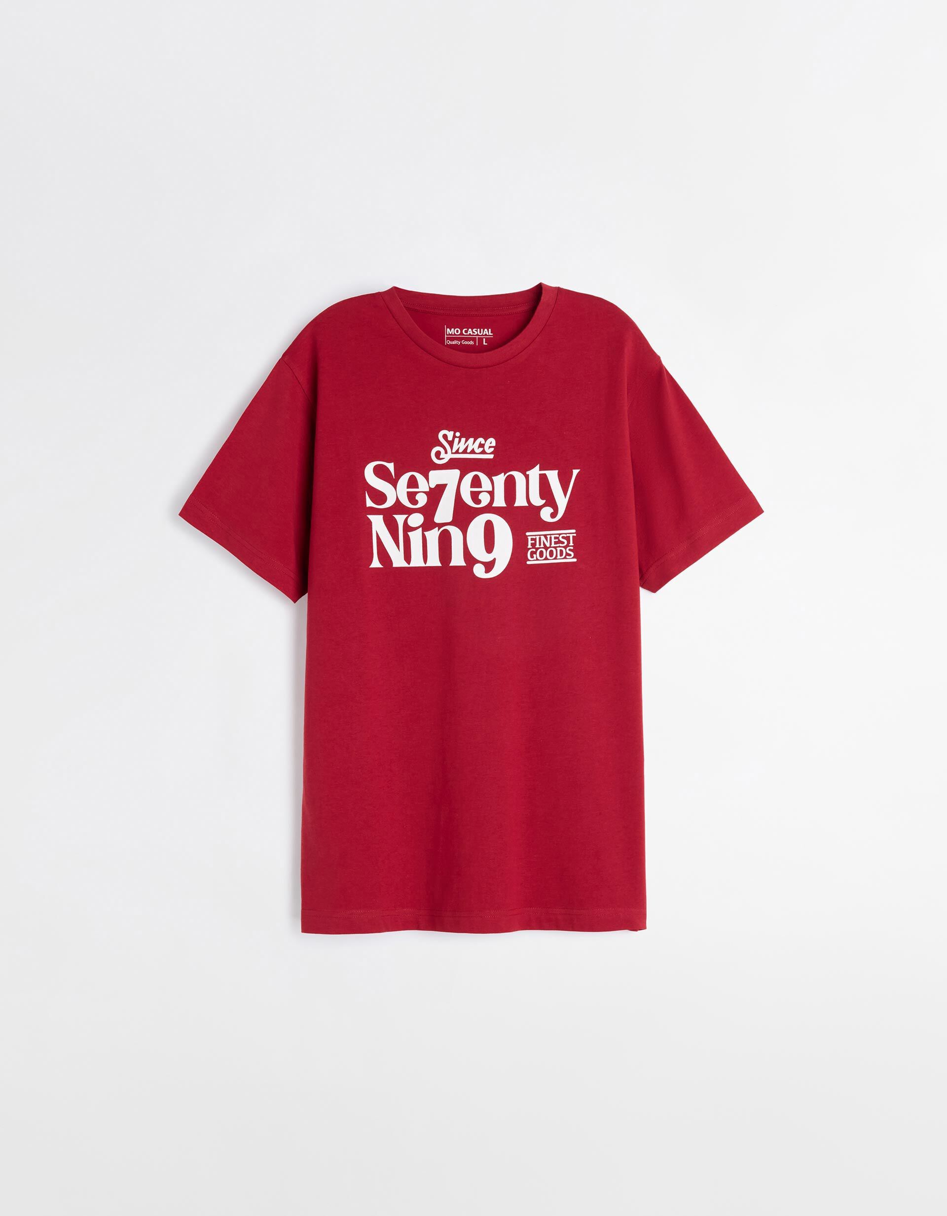 Comprar Online T-shirt Estampado, Homem, Vermelho