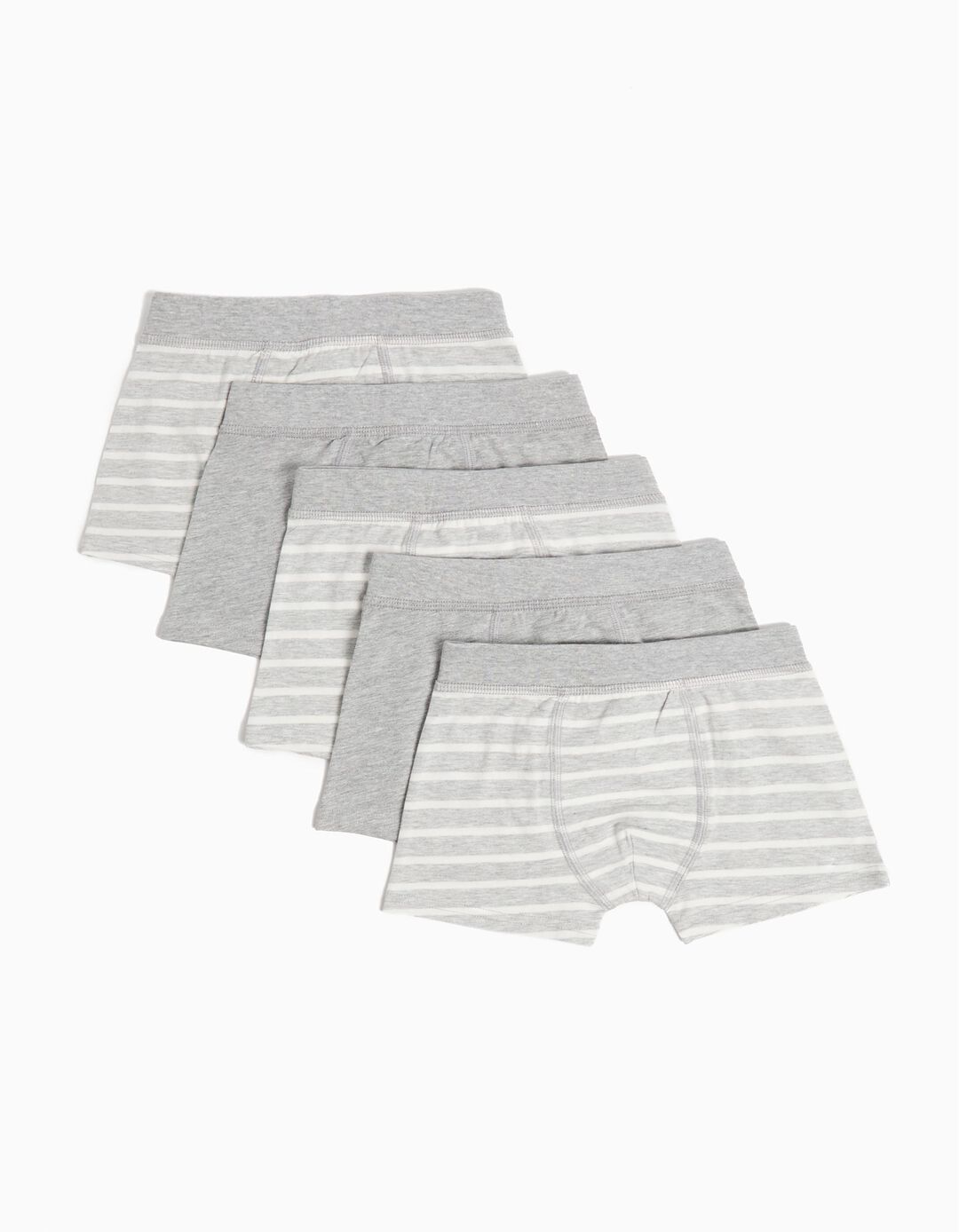 Pack 5 Boxers, Menino, Cinzento