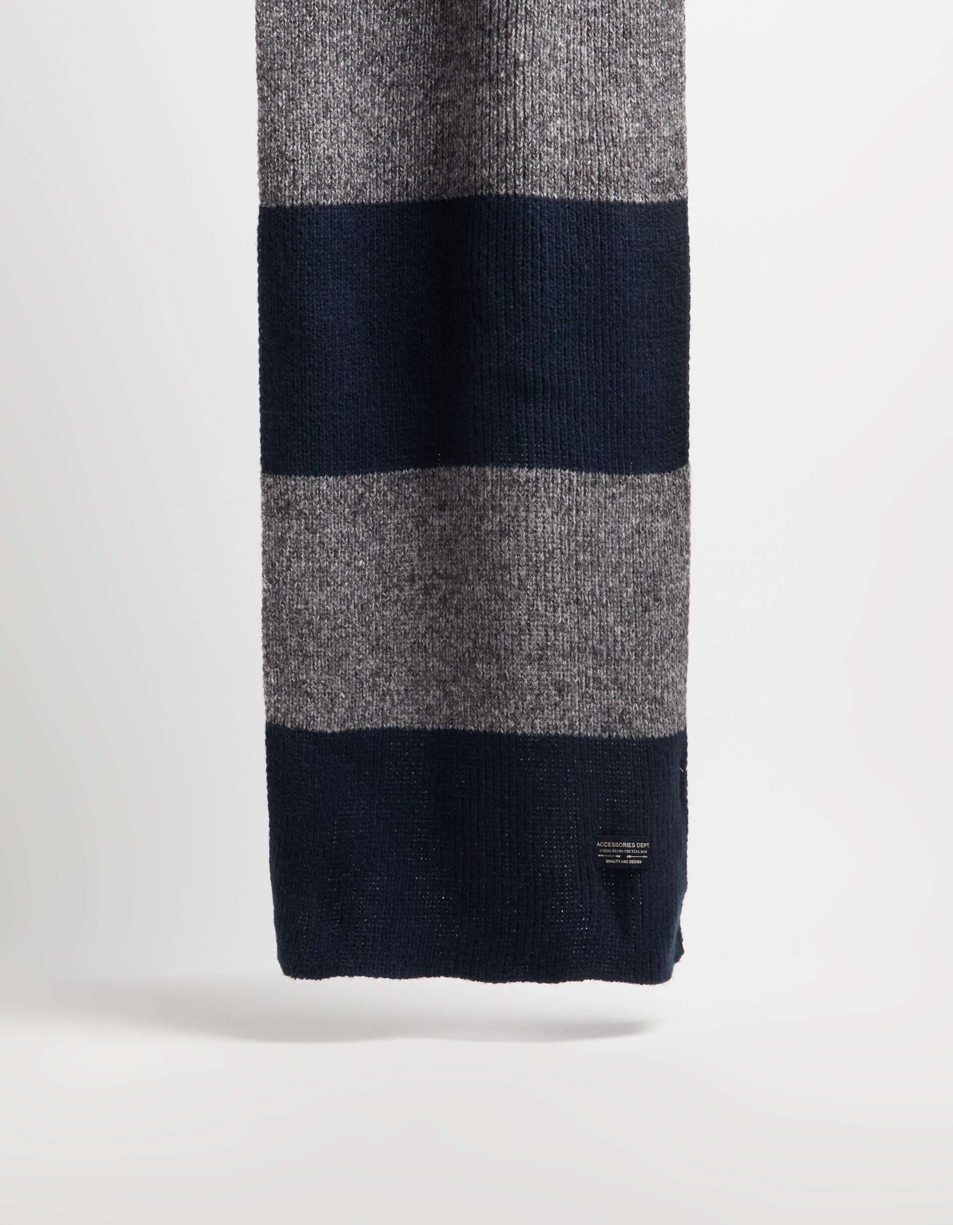 Comprar Online Cachecol Malha Riscas, Homem, Azul Escuro