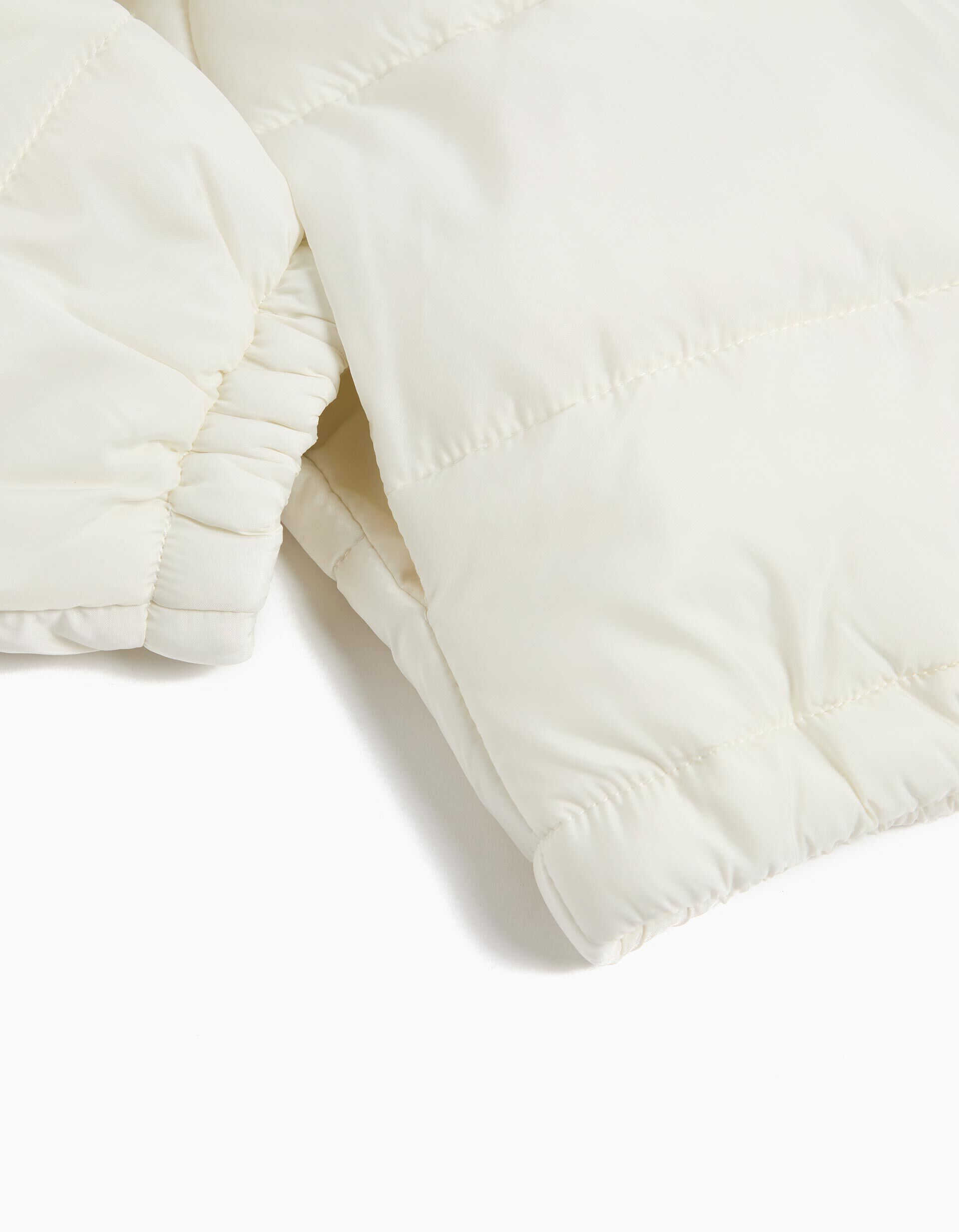 Comprar Online Casaco Acolchoado com Capuz, Menina, Branco