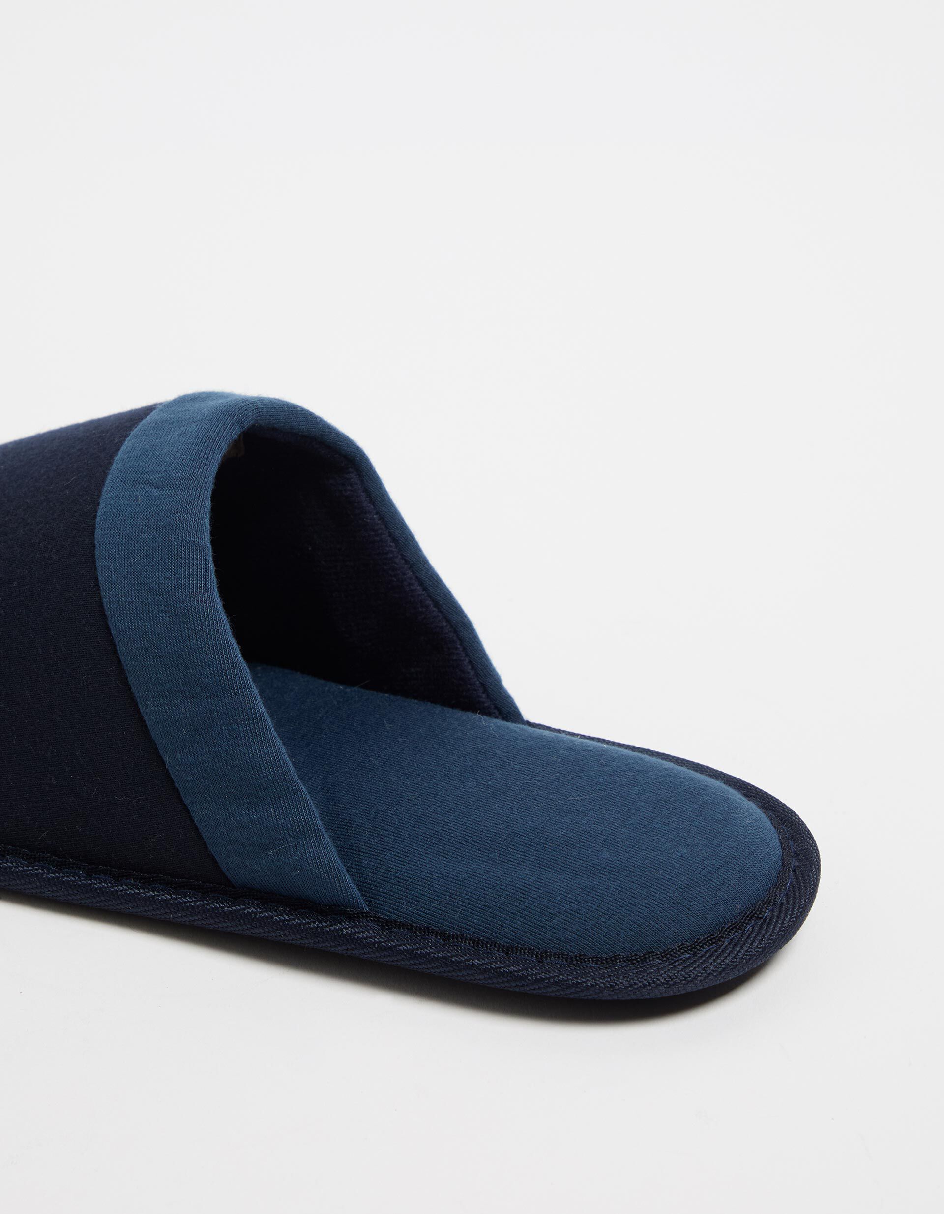 Comprar Online Chinelos de Quarto Jersey, Homem, Azul Escuro