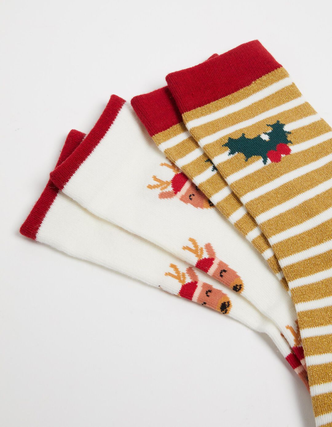 Pack 2 Pares de Meias Natal, Mulher, Multicor
