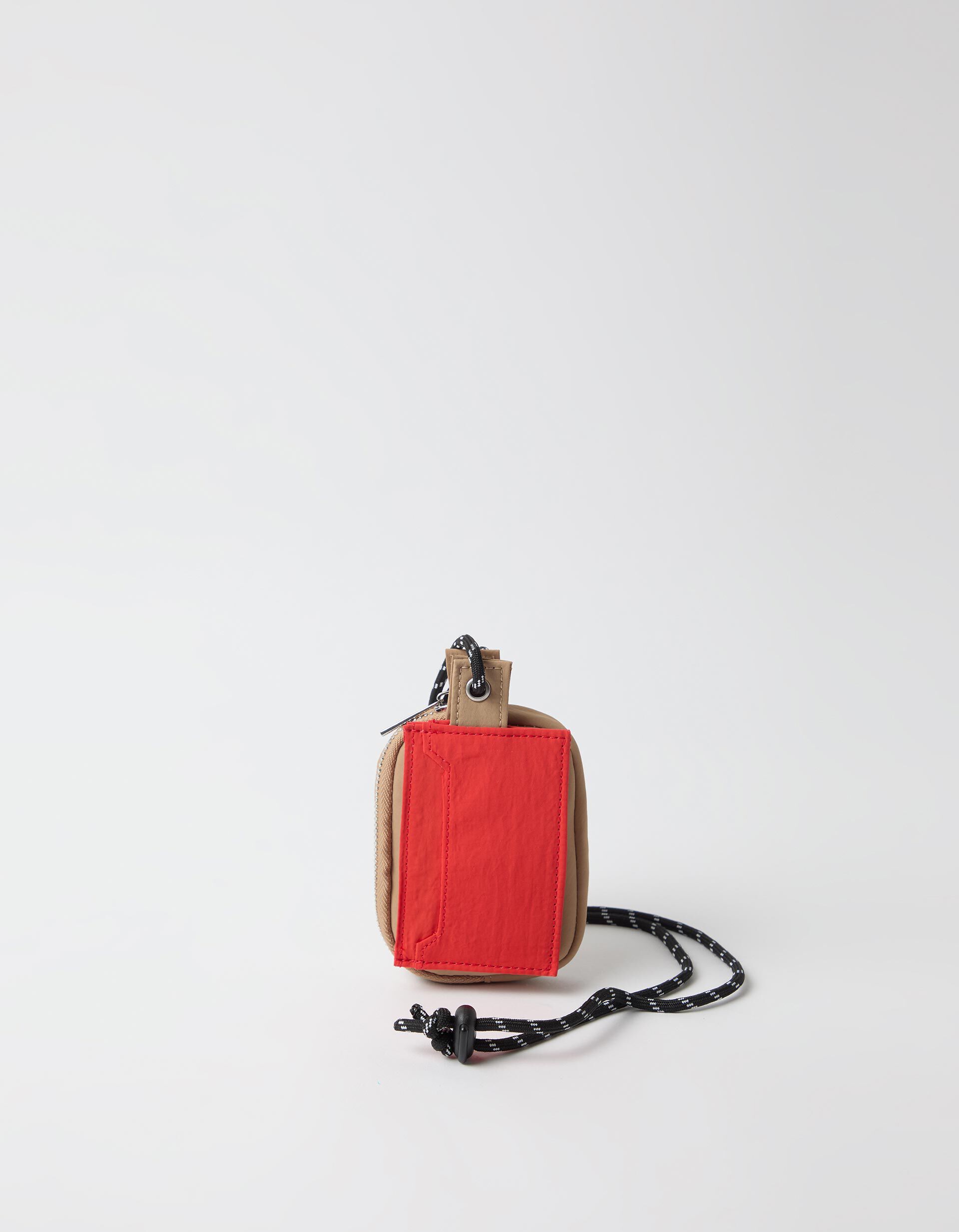 Bolsa Com Porta-Cart&otilde;es, Mulher, Bege