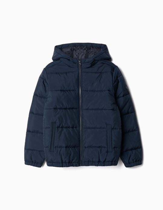 Comprar Online Casaco Acolchoado com Capuz, Menino, Azul Escuro