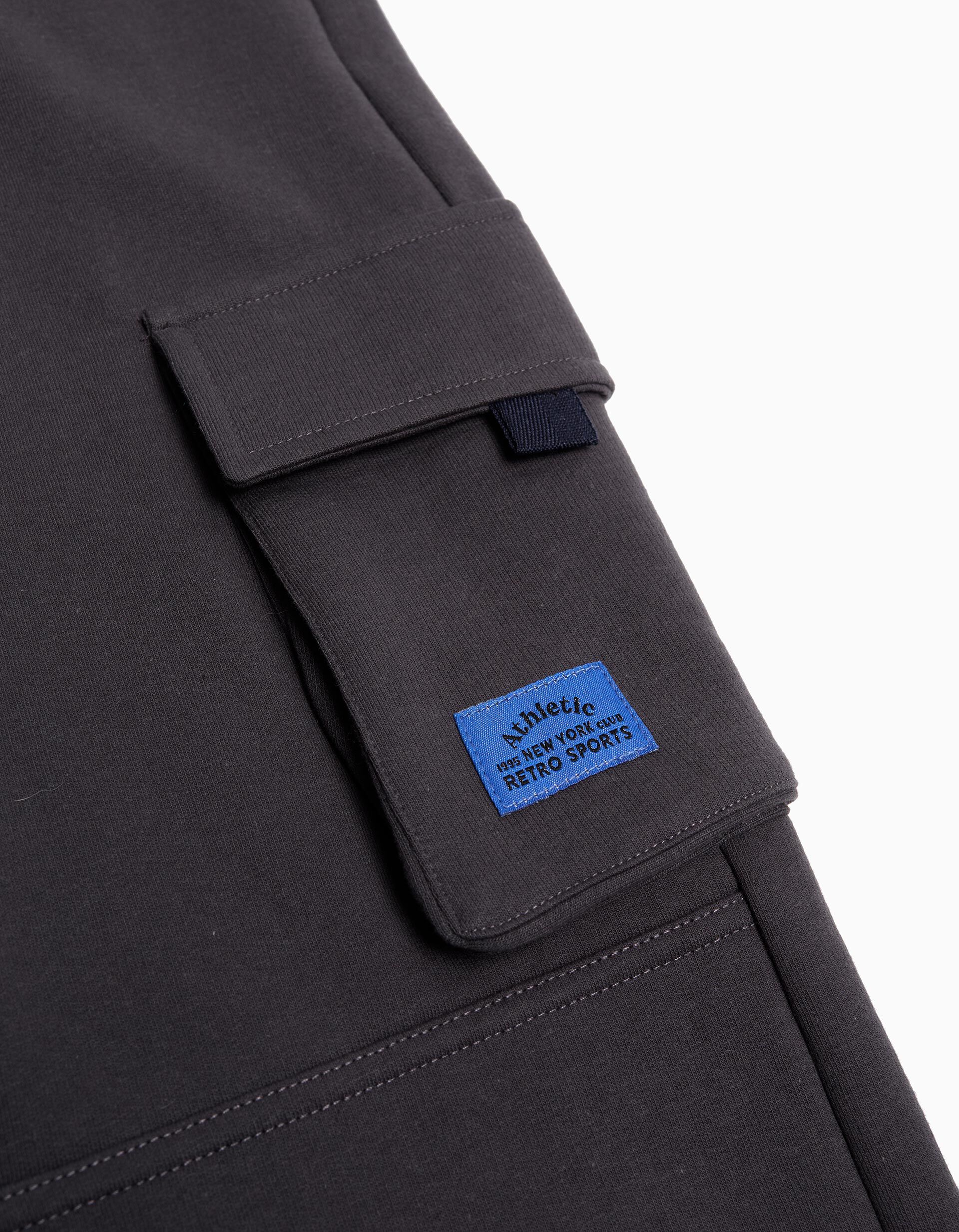 Comprar Online Joggers de Felpa Cargo, Menino, Cinzento Escuro