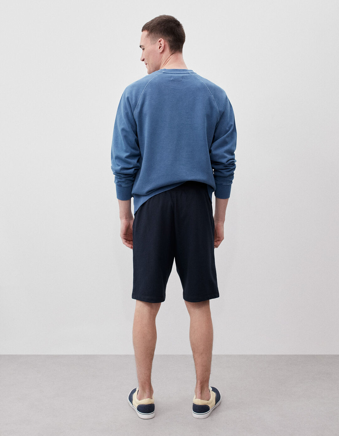 Calções Jogging, Homem, Azul Escuro