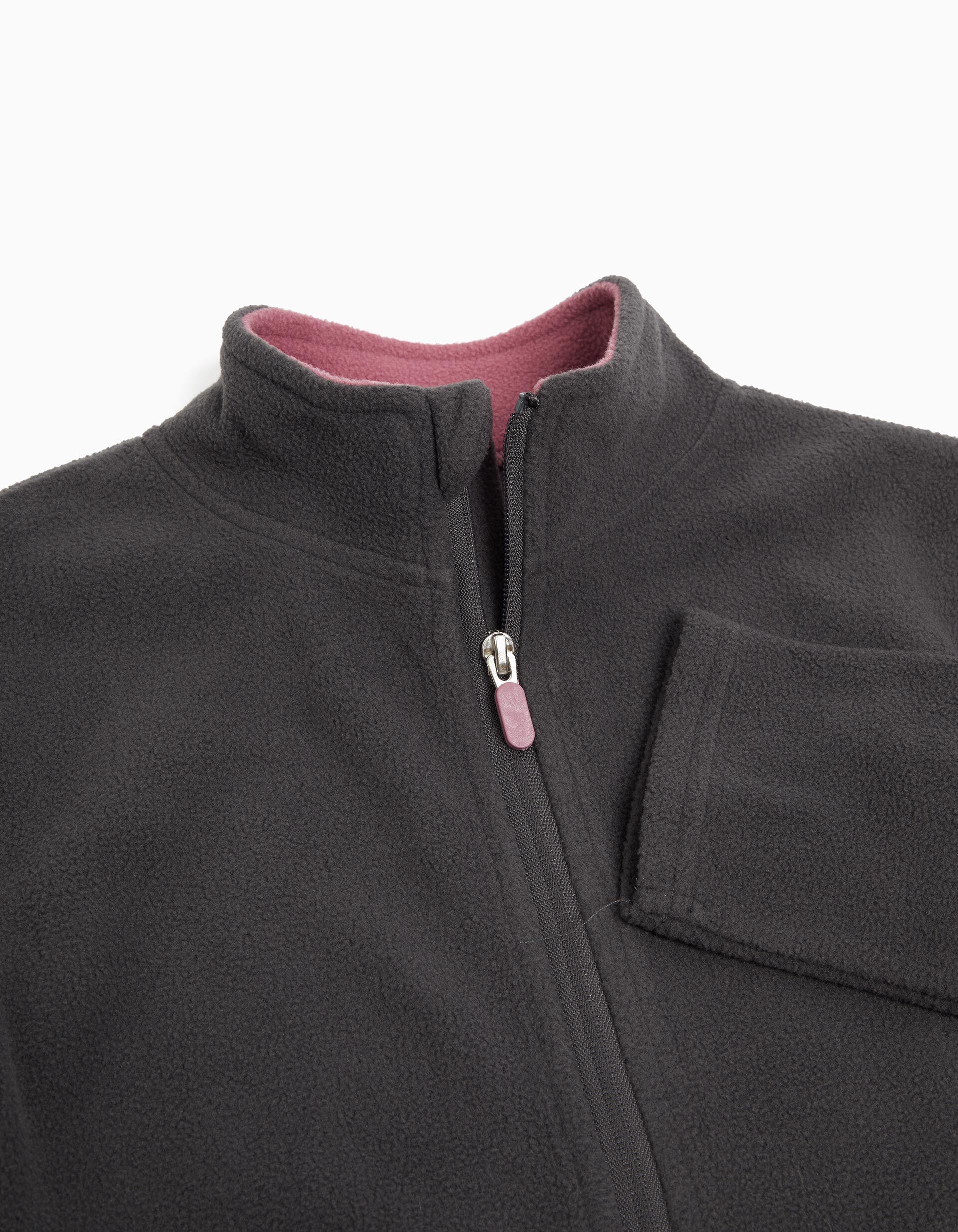 Comprar Online Casaco Polar Fecho de Correr, Menina, Cinzento Escuro