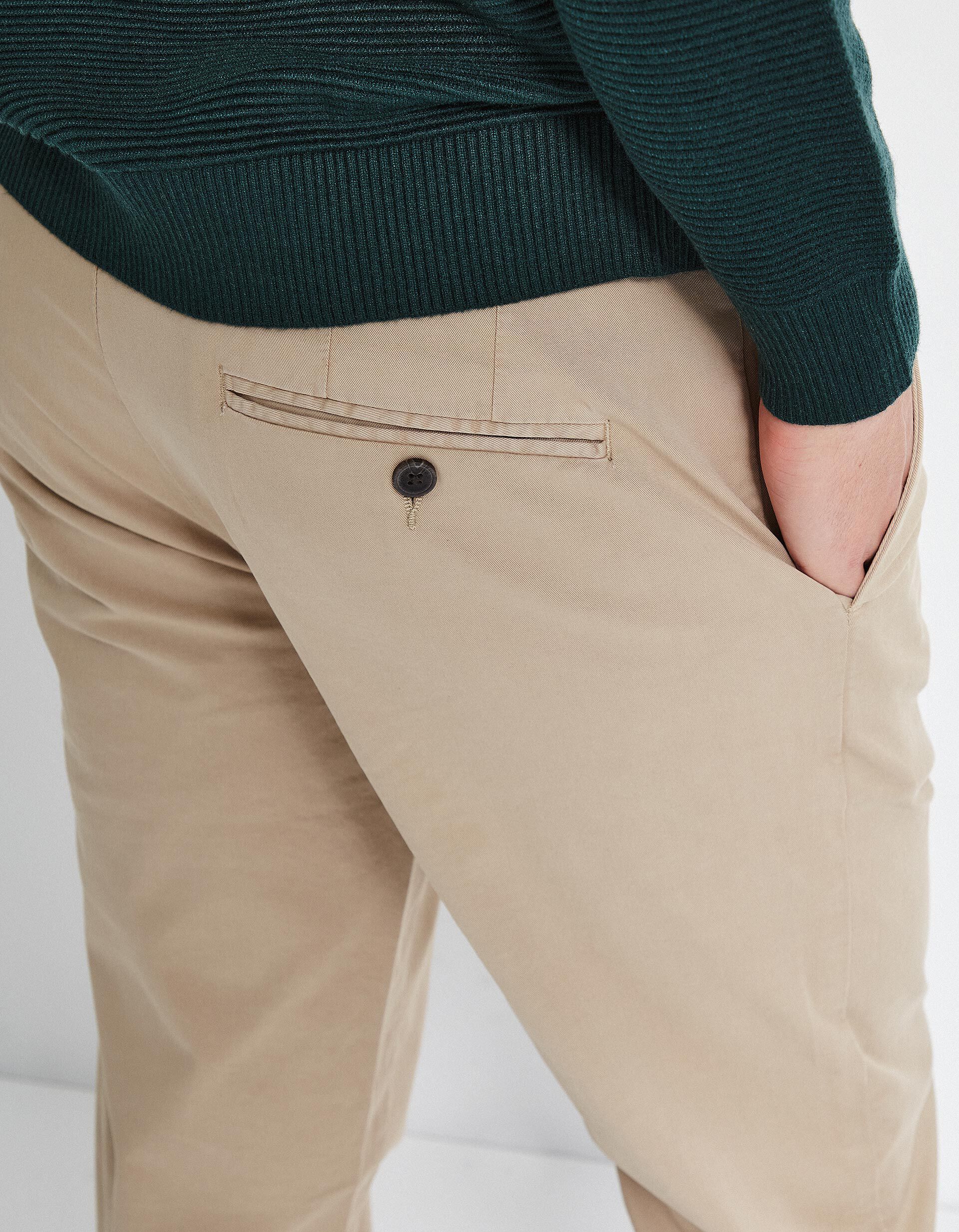 Comprar Online Cal&ccedil;as Chino Slim, Homem, Bege