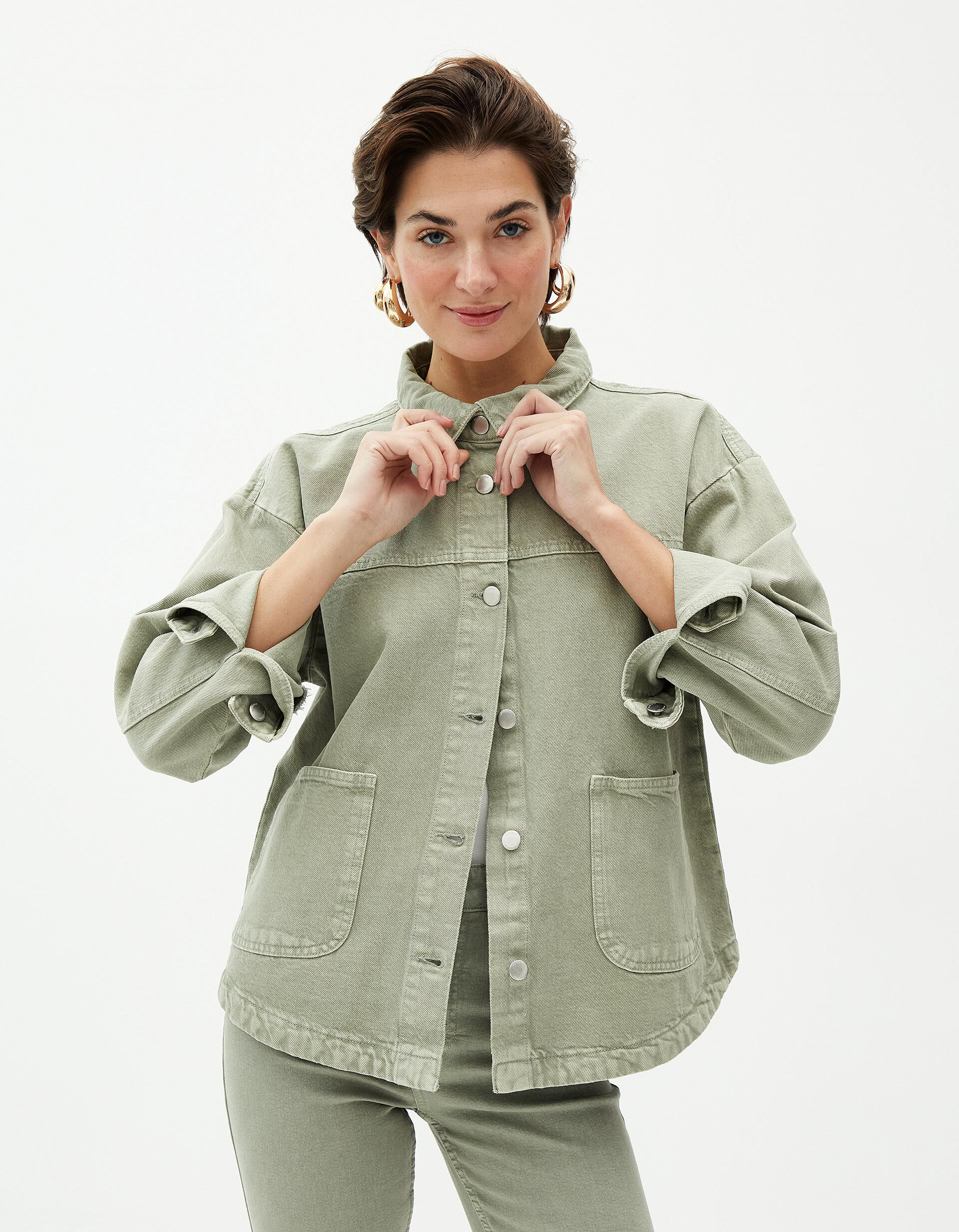 Comprar Online Sobrecamisa, Mulher, Verde