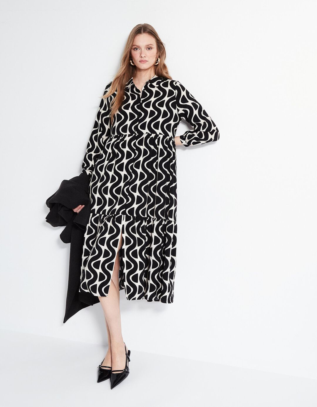Vestido Comprido Estampado, Mulher, Multicor