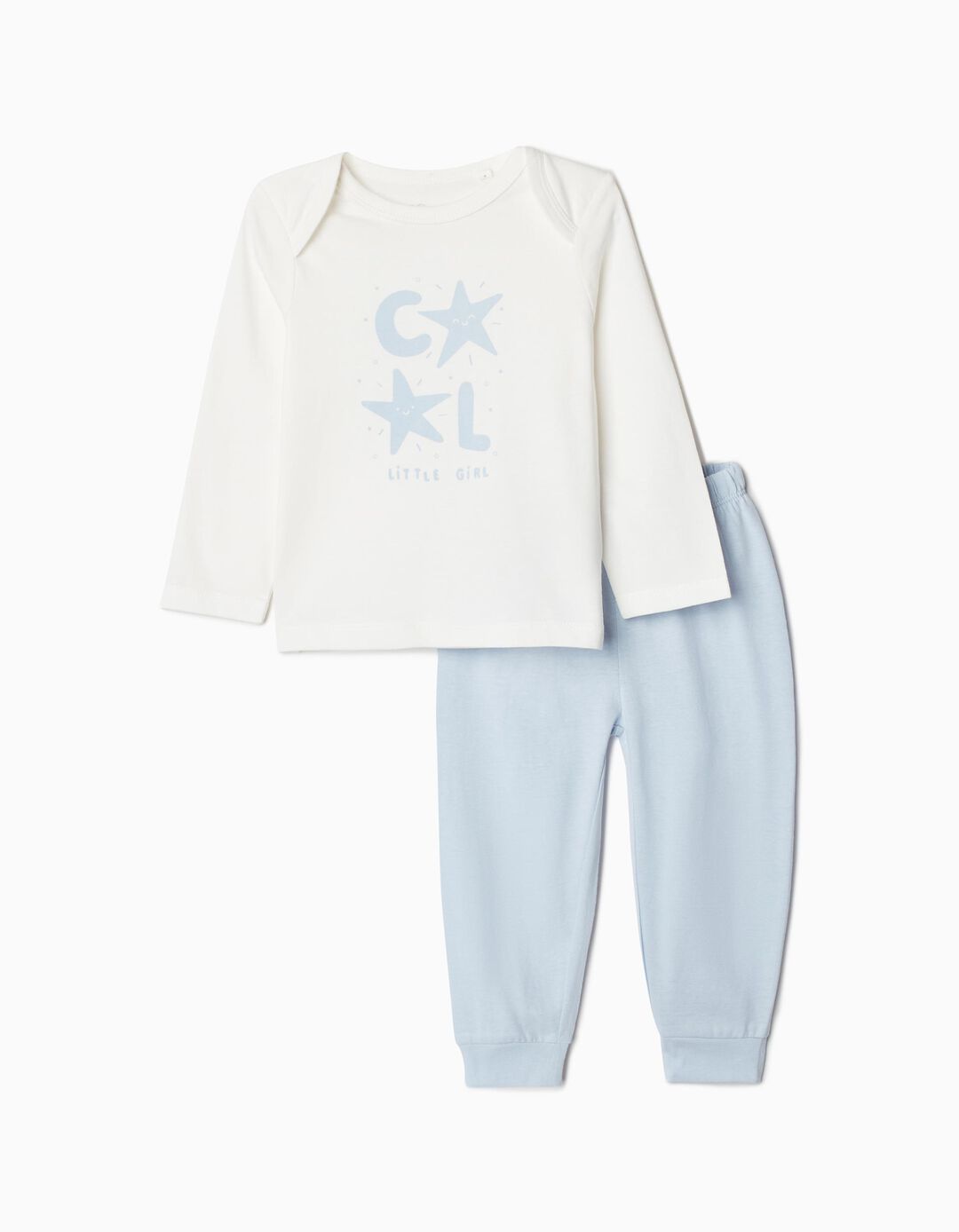 Pijama Jersey, Menina, Azul Claro