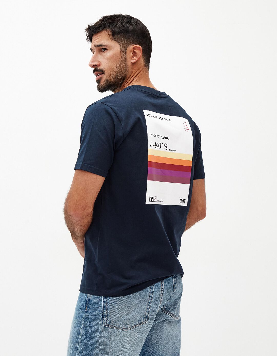 T-shirt, Homem, Azul Escuro
