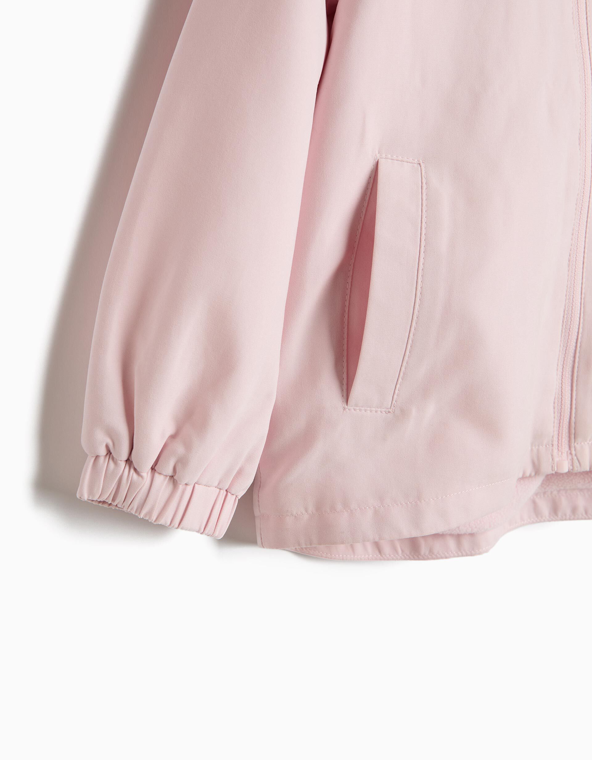 Parka Com Capuz, Menina, Rosa Claro