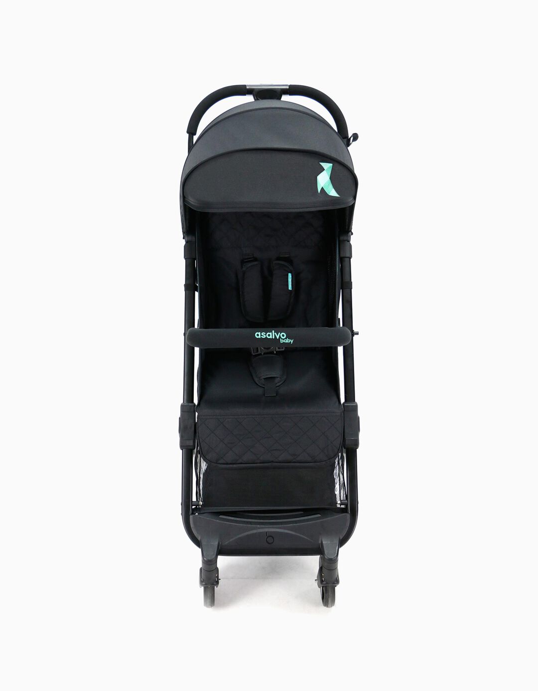 Carrinho de Passeio Travel Asalvo Black Aqua