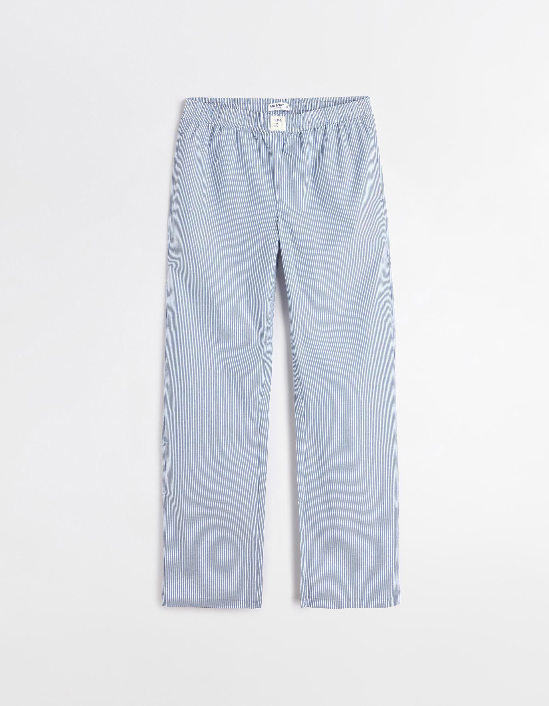 Comprar Online Cal&ccedil;as Pijama Riscas, Homem, Azul Claro 