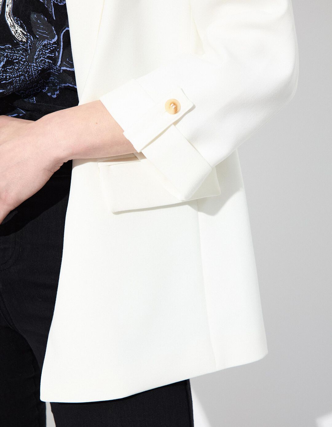 Blazer, Mulher, Bege Claro