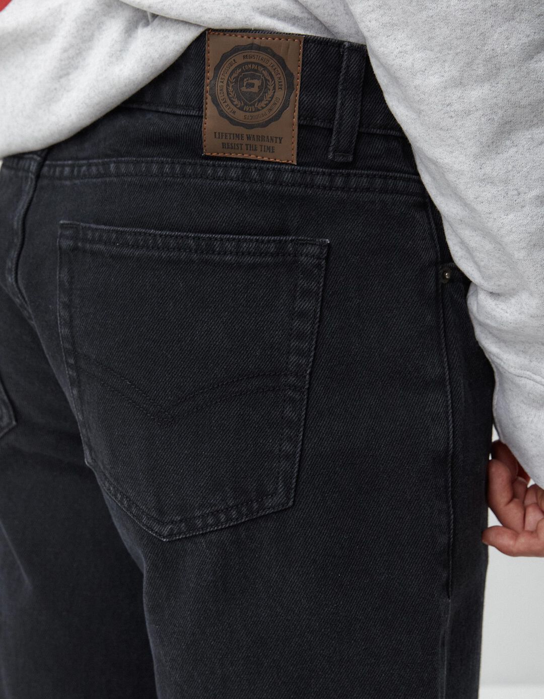 Calças de Ganga 'Straight fit', Homem, Preto